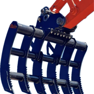 Utilitough excavator grapple attachment