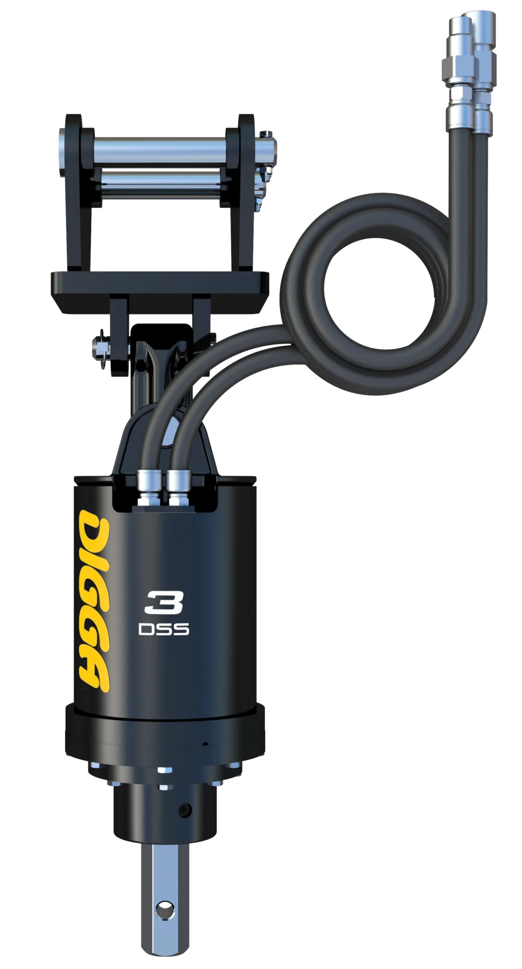 3DSS - STD FLOW AUGER DRIVE WITH HALO - 2" HEX SHAFT WITH DOUBLE PIN MOUNT - M7 Equipment