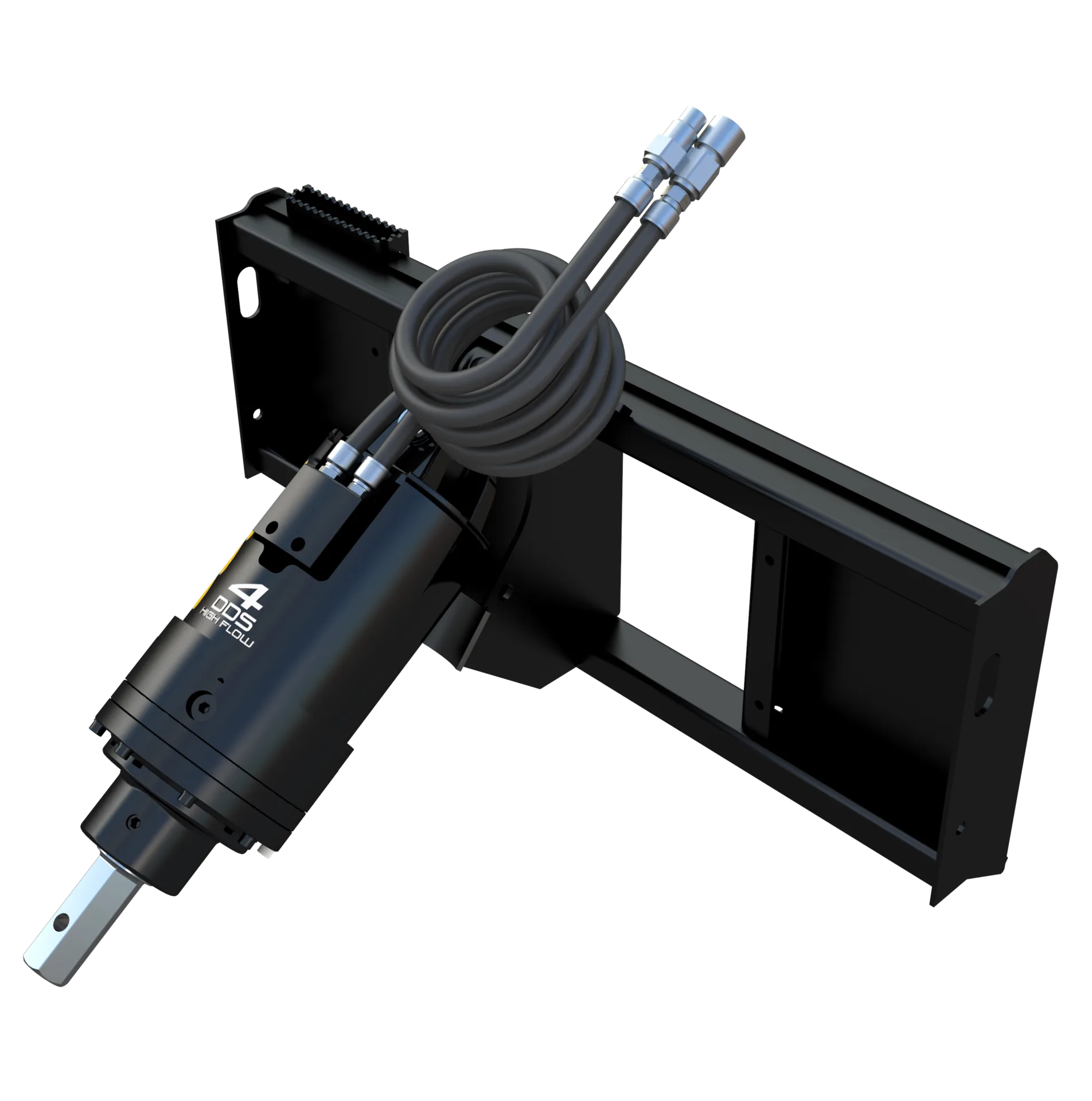 4DDS HIGH FLOW AUGER DRIVE WITH HALO WITH FRAME- 2" HEX - M7 Equipment