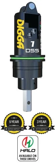 1DSS - STD FLOW AUGER DRIVE WITH HALO - 2" HEX SHAFT WITH DOUBLE PIN MOUNT - M7 Equipment