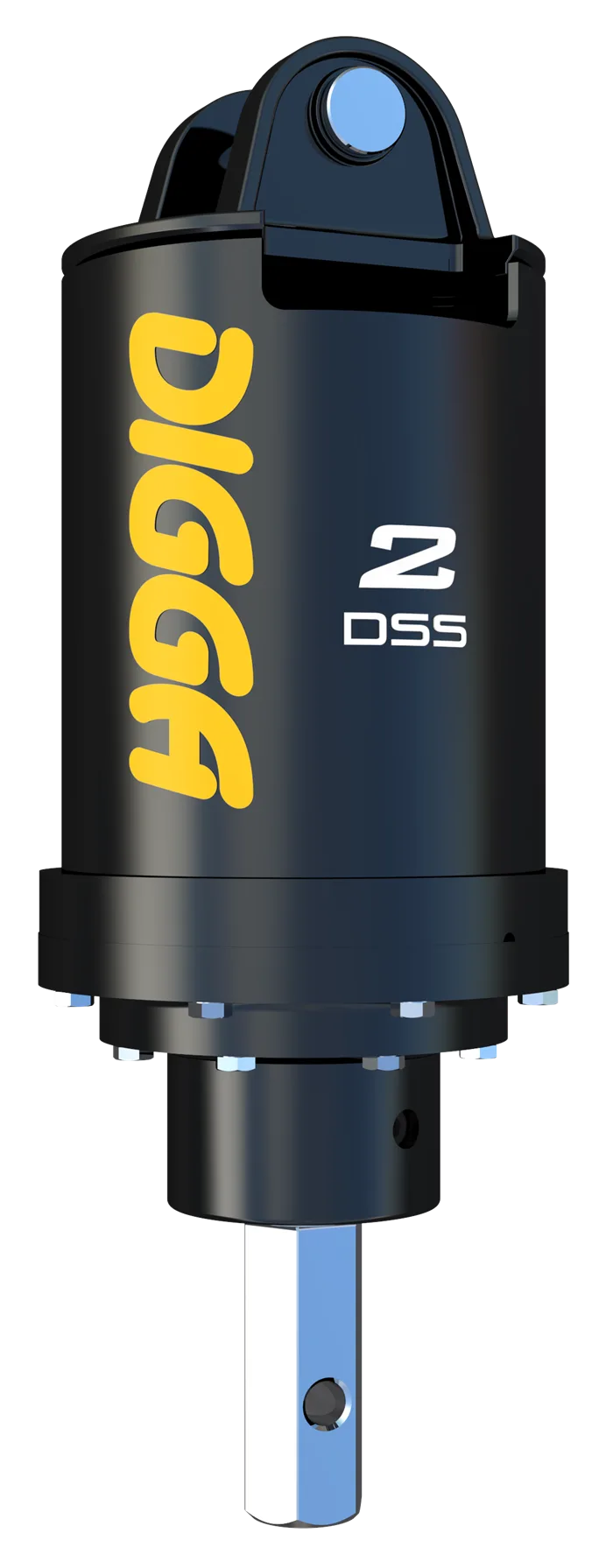 2DSS - STD FLOW AUGER DRIVE WITH HALO - 2" HEX SHAFT WITH DOUBLE PIN MOUNT - M7 Equipment